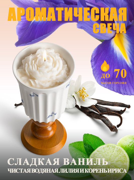 Hefild Scented Candles for Home, 70-Hour Long Lasting Even Burn Ceramic Candle, Bergamot and Oakmoss Aromatherapy for Yoga Relaxation