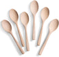 This is a set of 6 small wooden spoons made of pure natural wood and polished smooth, suitable for eating, drinking soup and so on.