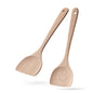 2pcs 13.3inch Wooden Cooking Spatulas Turners