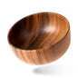 This is a wooden bowl for fruit salad snacks made of pure wood and all natural acacia wood