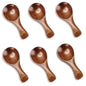 6pcs 3.2inch Small Mini Wooden Spoons for Jars