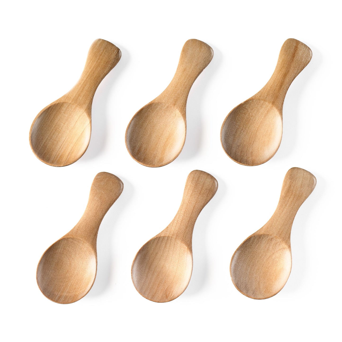 6pcs 3.2inch Mini Wooden Spoons for jar