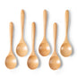 6pcs 6.7inch small wooden table spoons for honey made of Beech